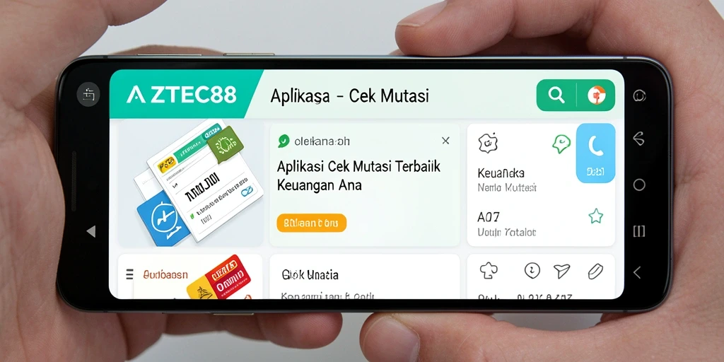 Tampilan antarmuka AZTEC88 menunjukkan fungsi Cek Mutasi yang jelas dan informatif.