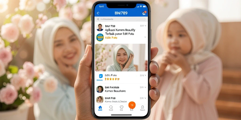 Screenshot antarmuka BNI789 menampilkan berbagai alat editing yang mudah digunakan.