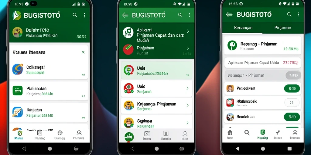 Tampilan antarmuka aplikasi BUGISTOTO yang intuitif dan mudah digunakan.