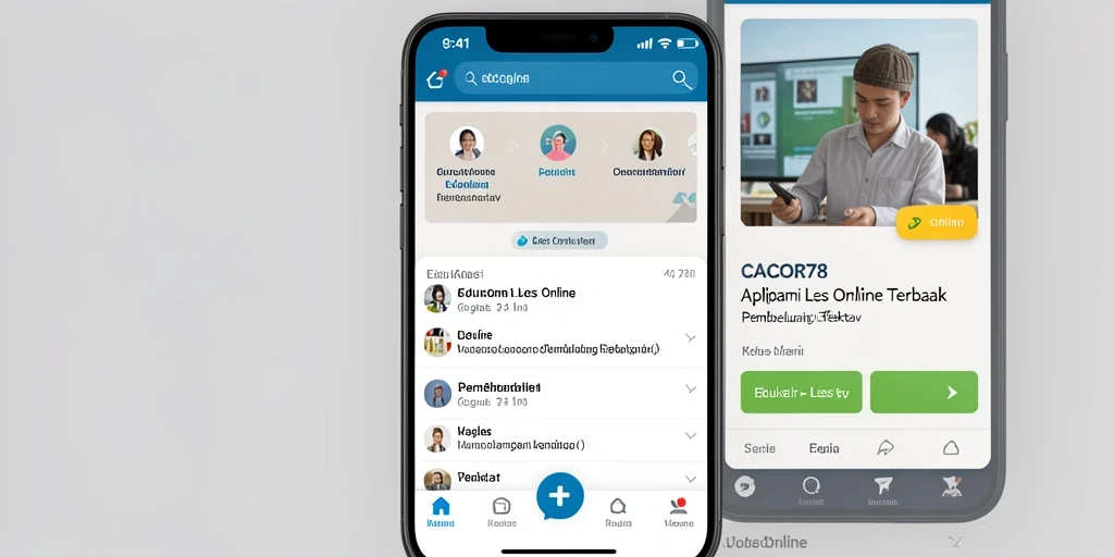 Tampilan antarmuka <strong>CACOR78</strong> yang user-friendly dan intuitif untuk Les Online.