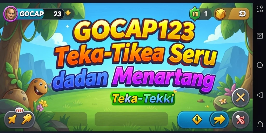 Tampilan antarmuka permainan Teka-Teki GOCAP123 yang menarik dan interaktif.