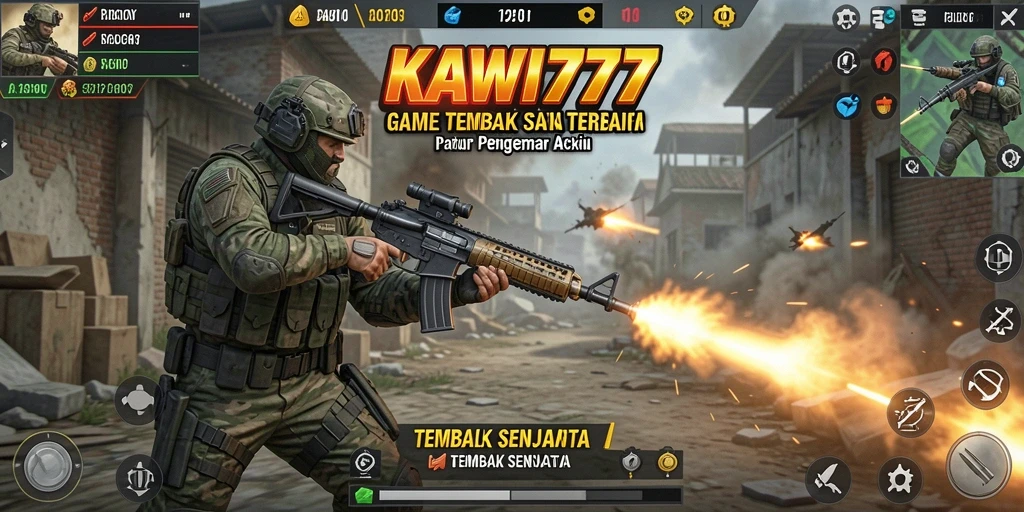 Antarmuka permainan KAWI777 yang futuristik dan menarik.