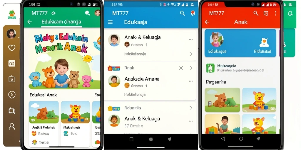 Tampilan antarmuka MT777 yang menarik untuk anak-anak.