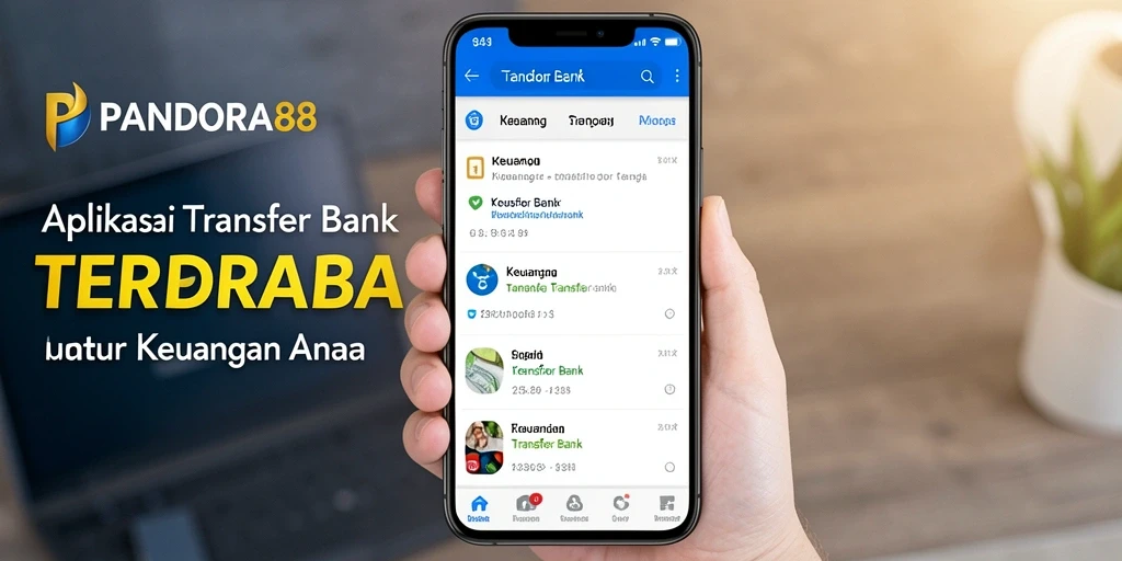 Antarmuka sederhana dan mudah digunakan dari aplikasi Transfer Bank.